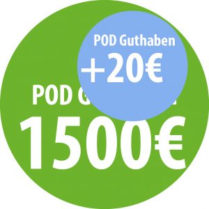1500+20€ POD Guthaben